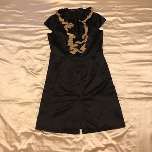 NWOT *EMGRAL* black silk sleeveless dress